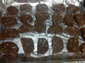 巧克力杏仁饼干的做法步骤8