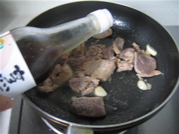 菜花烧猪肝的做法步骤6