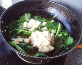 小白菜炖冻豆腐的做法图解7