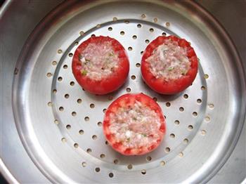 番茄酿肉的做法图解4