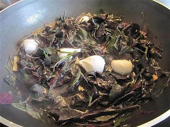 紫背菜鱼包蛋的做法图解6