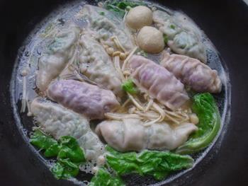 紫包菜肉馅饺子的做法步骤17