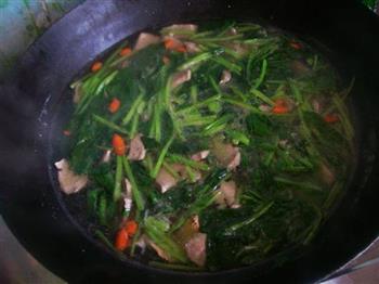 猪肝菠菜汤的做法步骤9