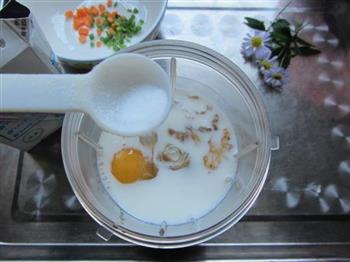 蛋奶核桃粥饭的做法图解5