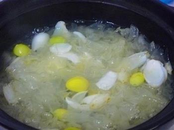 银耳百合白果汤的做法步骤5