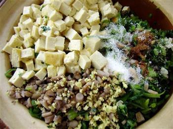 香菇青菜豆腐包子的做法步骤7