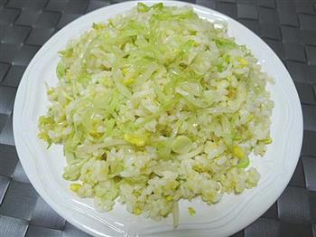 西生菜蛋炒二米饭的做法步骤10