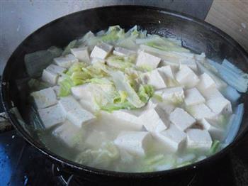 大白菜炖豆腐的做法步骤8