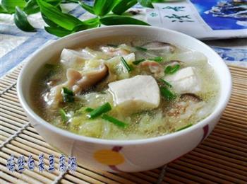 鸡丝白菜豆腐汤的做法图解12