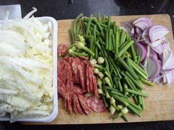 双酱蒜苔杂菜的做法步骤2