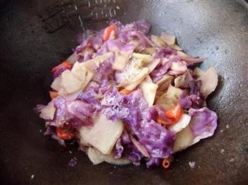 紫甘蓝炒土豆片的做法步骤10