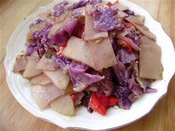 紫甘蓝炒土豆片的做法步骤11
