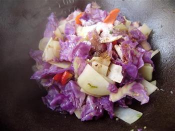 紫甘蓝炒土豆片的做法步骤9