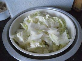 五花肉炒白菜片的做法步骤2