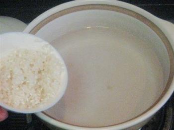 百合花白果糯米粥的做法步骤3