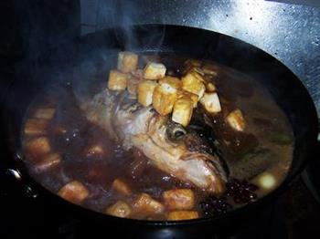红烧鱼头炖豆腐的做法步骤9