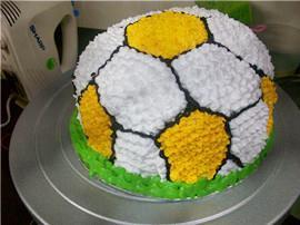 足球蛋糕的做法步骤24