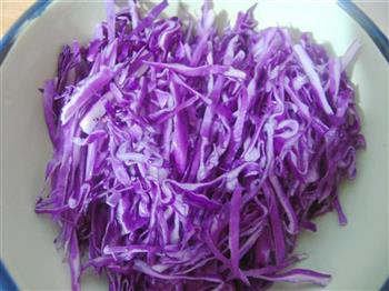 紫甘兰拌面筋的做法步骤2