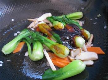 蚝油青菜蘑菇的做法步骤12