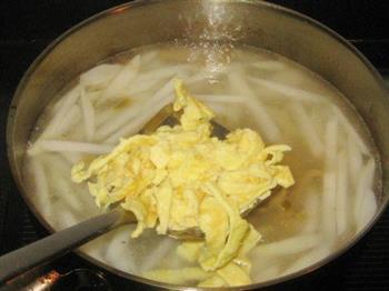 北杆菜蛋皮汤的做法步骤7