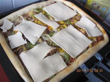 奶酪方形披萨的做法步骤13
