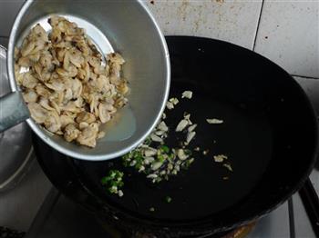 韭苔花蛤肉的做法步骤4