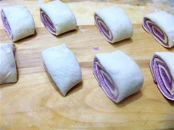 紫薯双色花卷的做法图解12