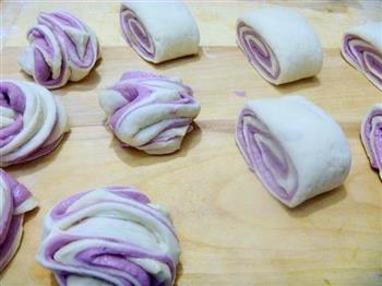 紫薯双色花卷的做法步骤13