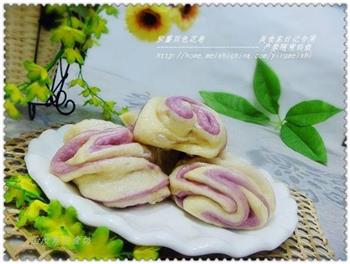 紫薯双色花卷的做法步骤15