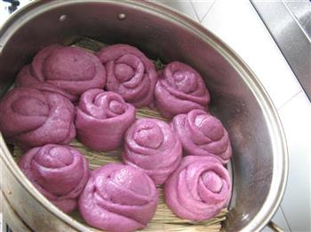紫薯玫瑰花馒头的做法图解12