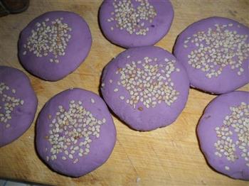 紫薯芝麻馅饼的做法图解5