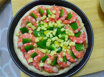 至尊鲜虾披萨的做法图解9