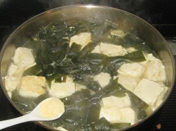 海带结豆腐汤的做法步骤4
