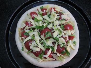 番茄牛肉披萨的做法步骤9