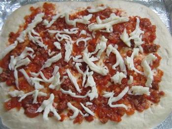 蘑菇鸡肉披萨的做法步骤9
