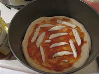 蜜汁烤叉烧披萨的做法步骤8