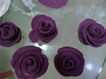 紫薯玫瑰馒头的做法步骤9