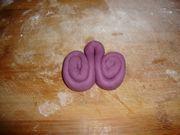 紫薯花样馒头的做法步骤8