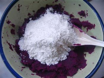 紫薯糯米豆沙饼的做法步骤4