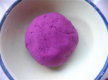 紫薯糯米豆沙饼的做法步骤5