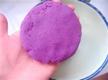 紫薯糯米豆沙饼的做法图解8