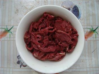 荷兰豆炒牛肉的做法步骤1