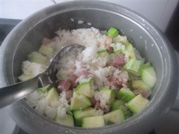 咸肉西葫芦米饭的做法步骤9