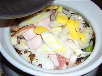 香菇白菜砂锅煲的做法图解7