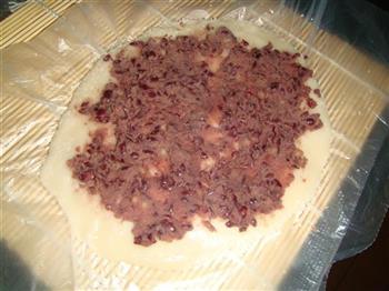 椰丝豆沙卷的做法步骤7