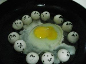 汤圆煎鸡蛋的做法步骤4
