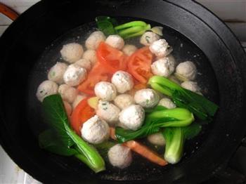 鲜虾鸡肉丸子汤的做法步骤9