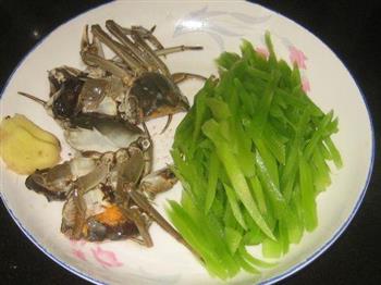 螃蟹莴苣汤的做法图解1