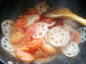 西红柿炒藕片的做法步骤12