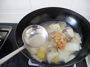 海米冬瓜蛤喇汤的做法步骤11